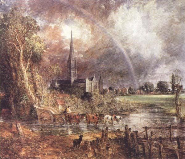 John Constable Salisbury Cathedral from the Meadows Sweden oil painting art
